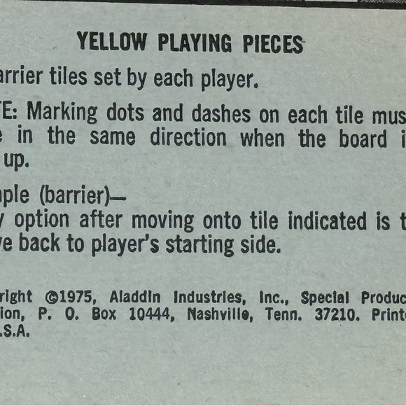 Aladdin Barrier The International Game of Tactical Momentum Vintage 1975 Sealed - Picture 4 of 5